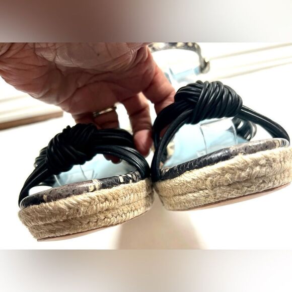 Frances Valentine Jute Espadrille Wedge Sandals - Picture 7 of 13